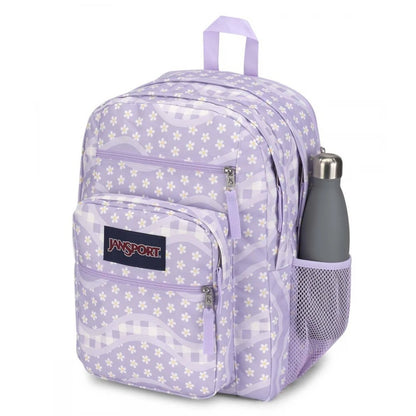 JanSport Backpack Big Student Patchwork Waves Purple