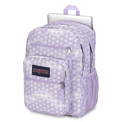 JanSport Backpack Big Student Patchwork Waves Purple