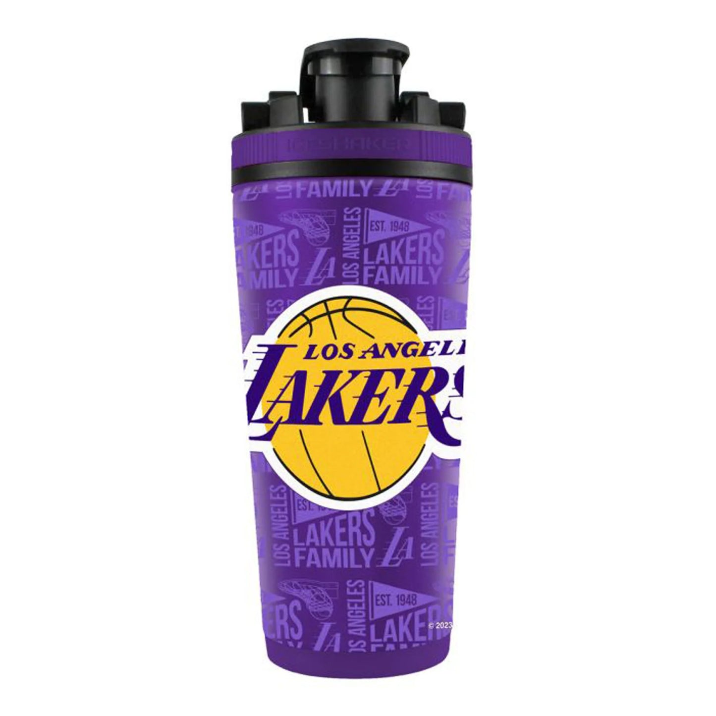 Los Angeles Lakers WinCraft 26oz. 4D Stainless Steel Ice Shaker Bottle