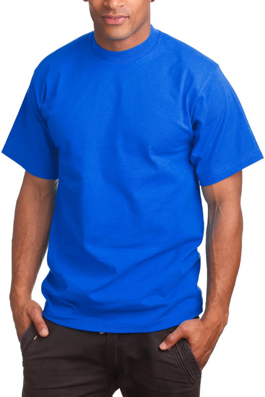 PRO 5 Men's Super Heavy Cotton T-Shirt - Royal Blue - Singles