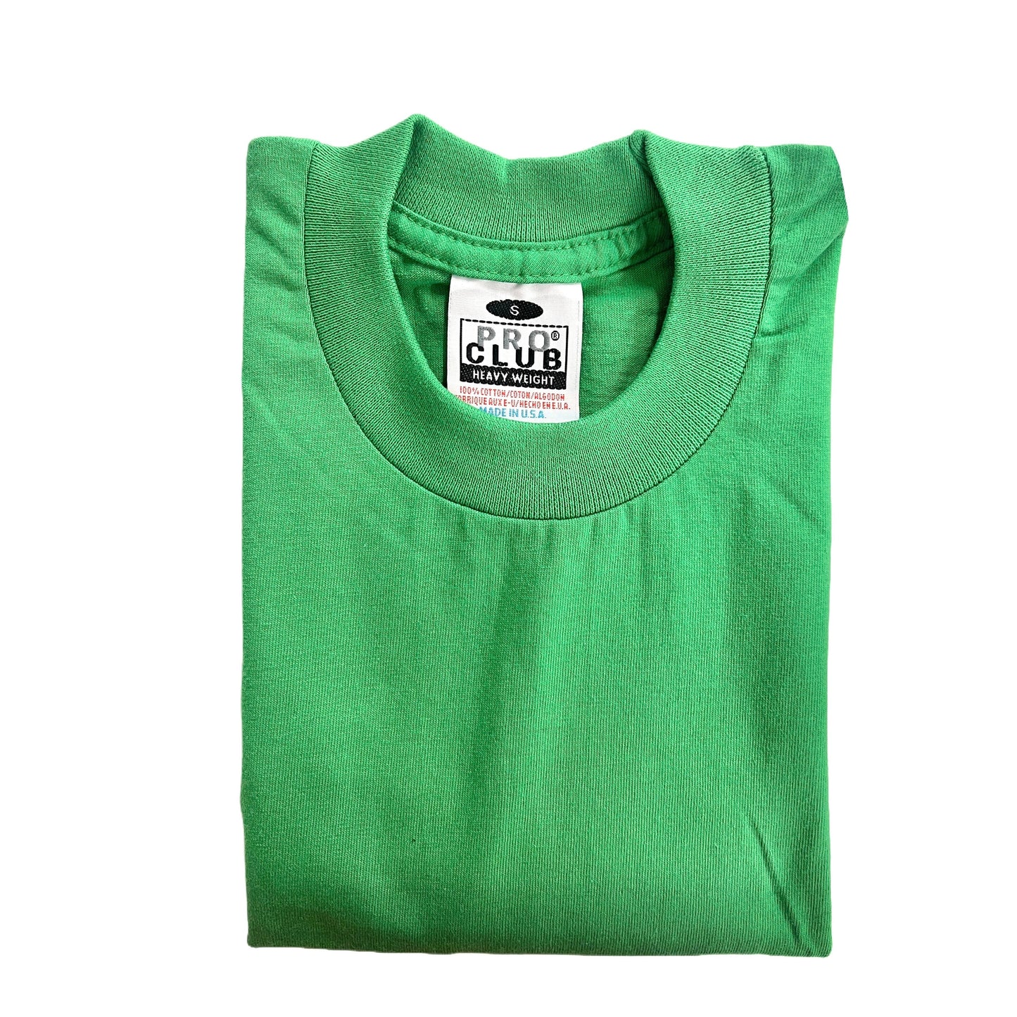 Pro Club Men's Heavyweight Cotton Short Sleeve Crew Neck T-Shirt - Sea Foam Green - Singles