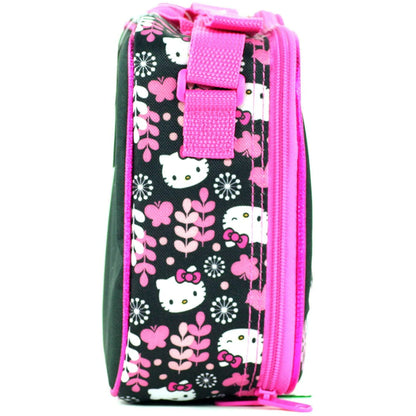 Hello Kitty - Black Flowers Kit Case Lunch Bag