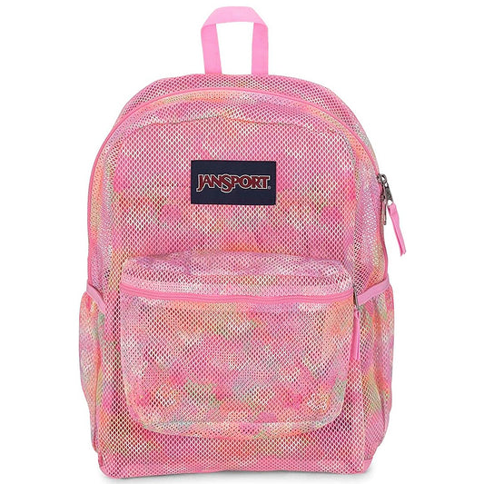 JanSport ECO Mesh Pack Neon Daisy Pink