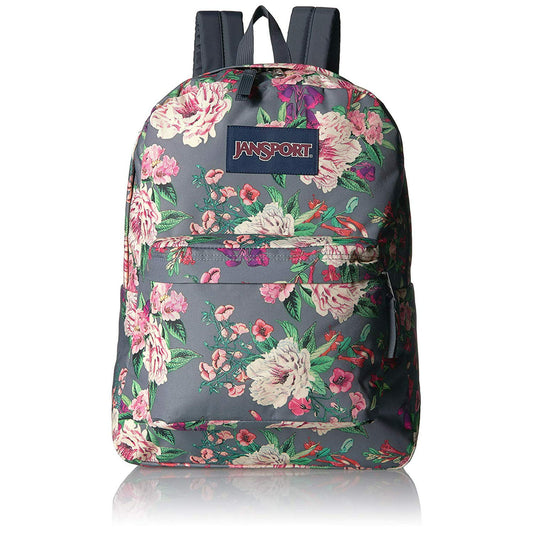 Jansport Superbreak Backpack Grey Bouquet