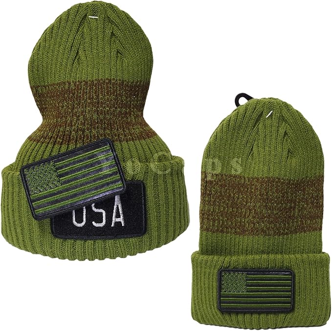 Knit USA Flag Beanie