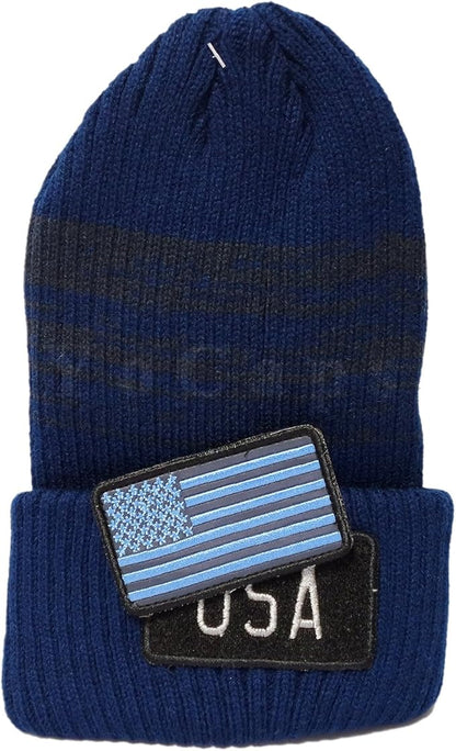 Knit USA Flag Beanie