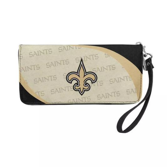 New Orleans Saints NFL Curve Zip Organizer Ladies Wallet