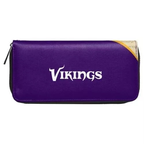 Minnesota Vikings NFL Curve Zip Organizer Ladies Wallet