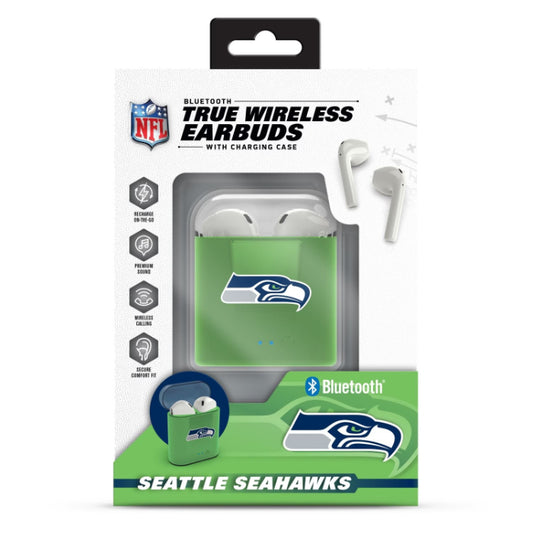 Seattle Seahawks True Wireless Bluetooth Earbuds