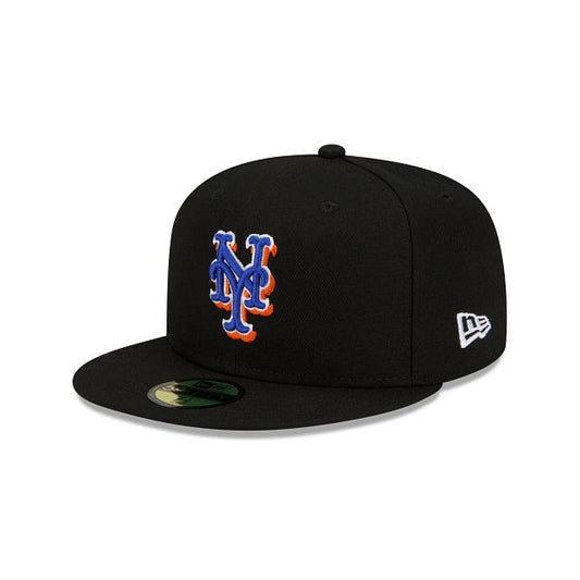 뉴에라 59FIFTY MLB 뉴욕 메츠 어센틱 컬렉션 필드 피티드 모자 블루
