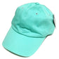 Vintage Washed Cotton Cap Plain Blank Hat Aqua Dash Adjustable Strap Dad Hat