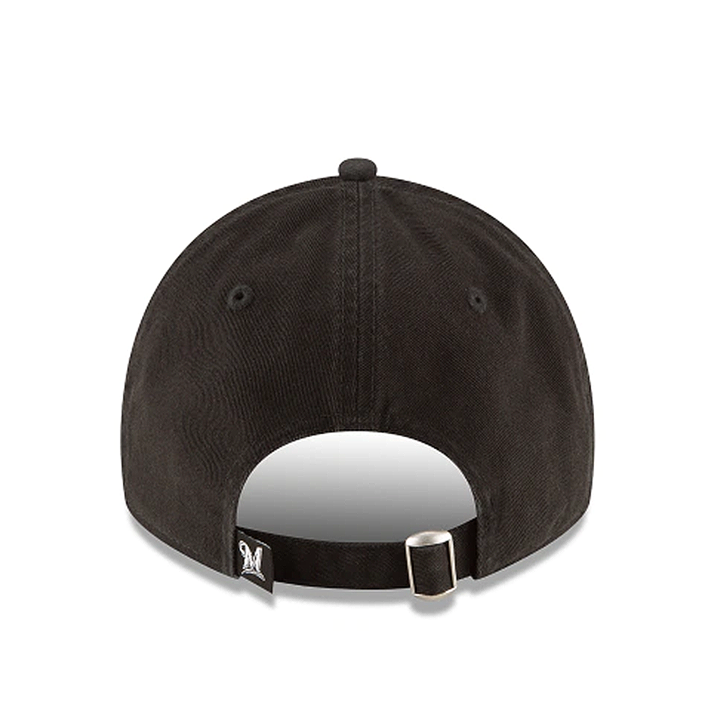 New Era MLB Milwaukee Brewers Black Core Classic Twill 9Twenty Adjustable Hat