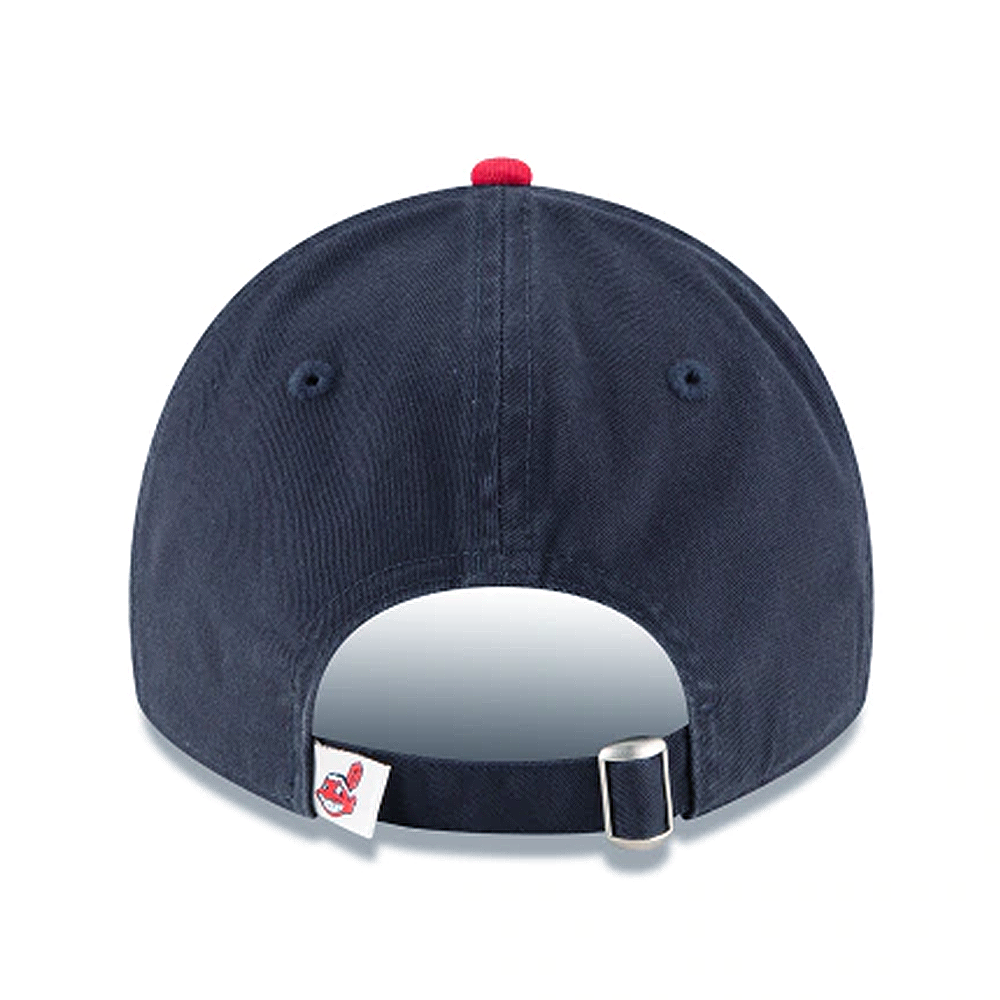 Gorra ajustable New Era MLB Cleveland Indians Core Classic 9TWENTY azul marino y rojo