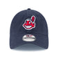 New Era MLB Cleveland Indians Core Classic 9TWENTY Adjustable Hat Navy