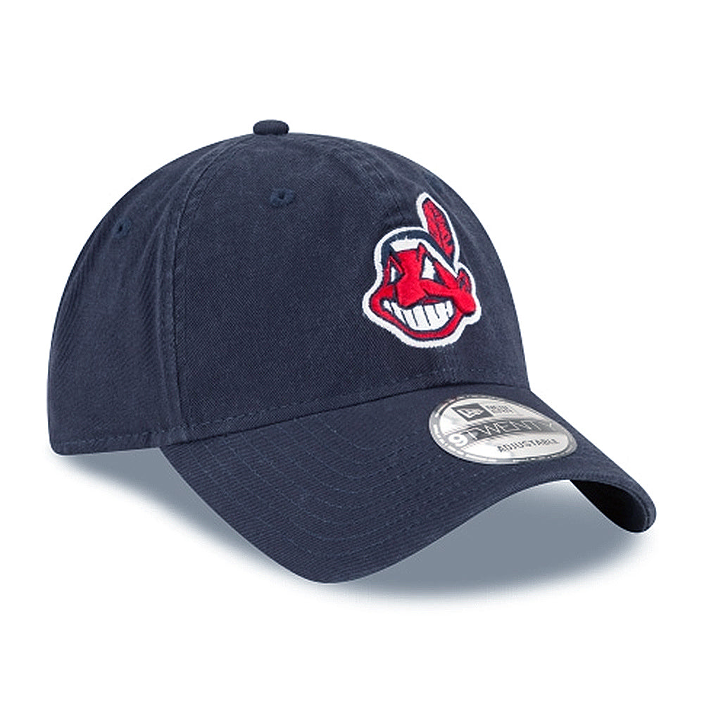 New Era MLB Cleveland Indians Core Classic 9TWENTY Adjustable Hat Navy