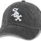 American Needle MLB Chicago White Sox Black New Raglin Under Visor Adjustable Cap