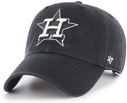 '47 MLB Houston Astros Clean up Gorra ajustable negro/blanco