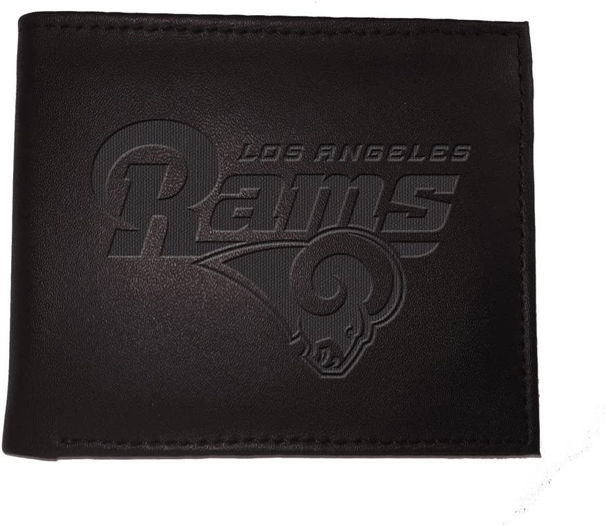 Black Leather Los Angeles Rams Bi-fold Wallet