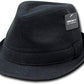 Men's Wool Melton Fedora Hat Black