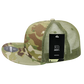 High Crown Multi Camo Trucker Snapback Cap, Camo/Olive Adjustable Hat