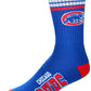 FBF 4 Stripe Deuce Crew Socks Chicago Cubs Large(10-13)