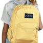 JanSport Cross Town Pale Banana School Backpack JS0A4QUE85X