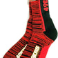 FBF Bar Stripe Vert Crew Socks San Francisco 49ers Large(10-13)