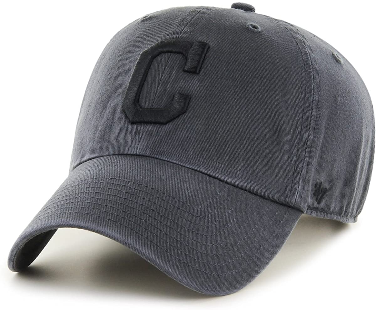 '47 MLB Cleveland Indians Charcoal Clean up Adjustable Hat