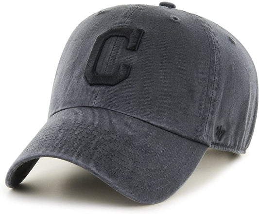 '47 MLB 클리블랜드 인디언스 클린업 조절식 모자 차콜/블랙