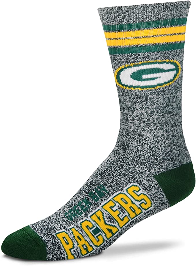 FBF Got Marbled Crew Socks Green Bay Packers Large(10-13)