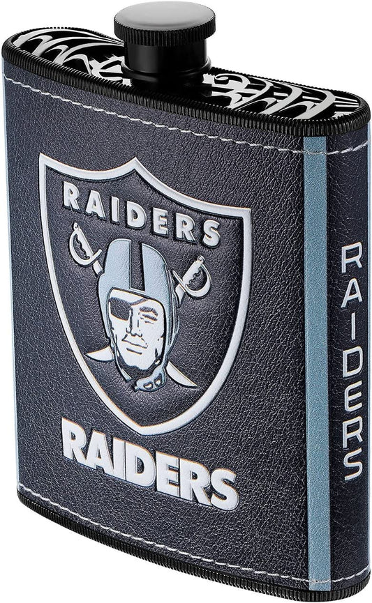 Las Vegas Raiders Plastic Hip Flask, 7-ounce