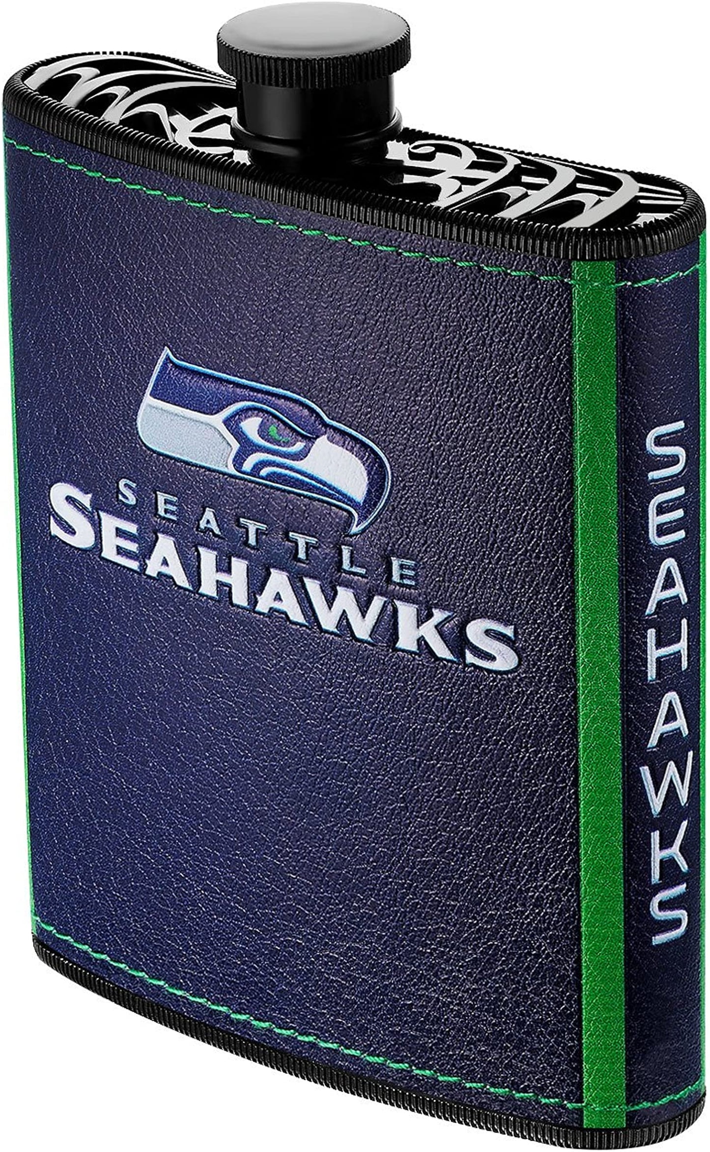 Seattle Seahawks Plastic Hip Flask, 7-ounce