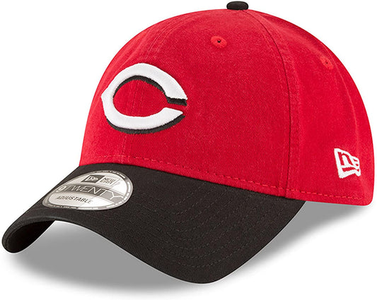 Gorra ajustable New Era MLB Cincinnati Reds Core Classic 9TWENTY rojo y negro