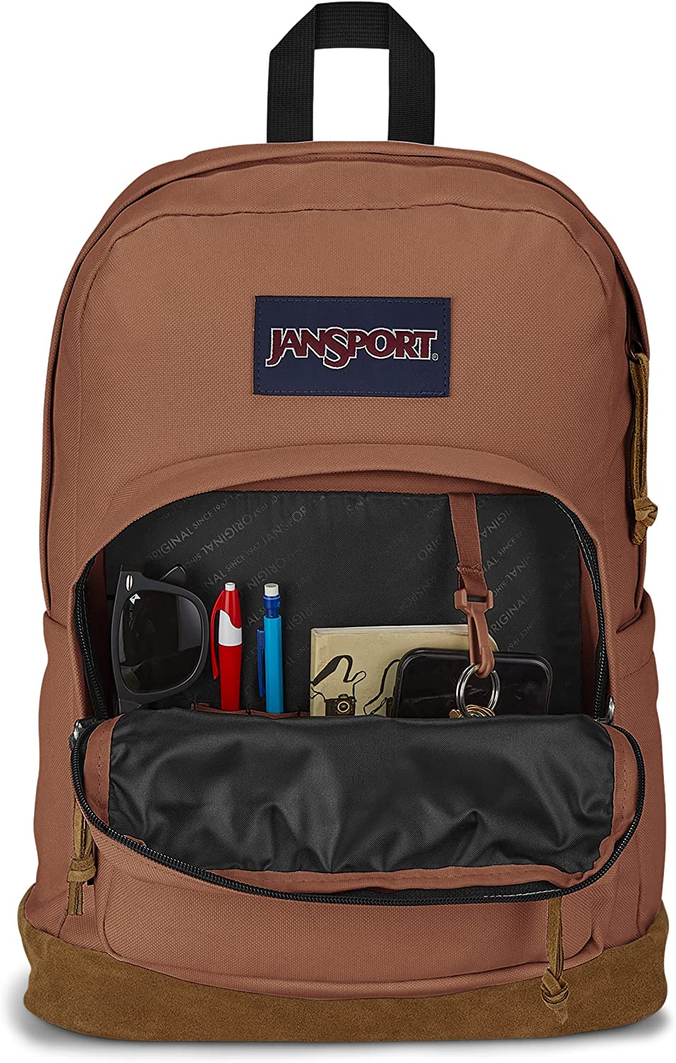 carpenter brown jansport backpack JanSport JS0A4QVA85W Right Pack Brown Patina School Backpack – Yocaps