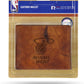 Miami Heat Embossed Leather Bi-fold Wallet Brown