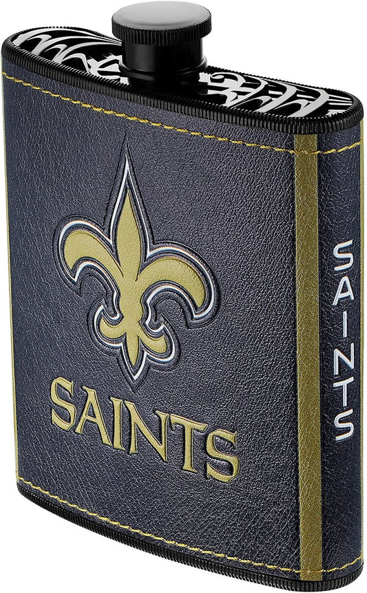 New Orleans Saints Plastic Hip Flask, 7-ounce