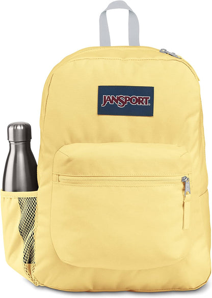 JanSport Cross Town Pale Banana School Backpack JS0A4QUE85X – Yocaps