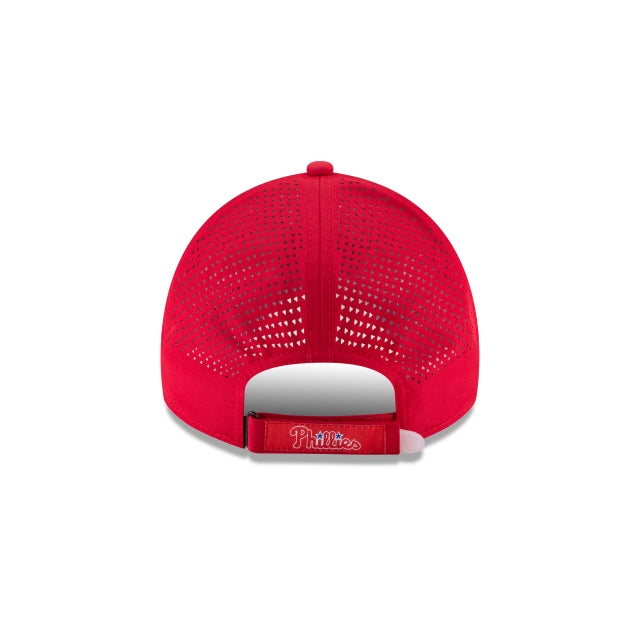 New Era Philadelphia Phillies Perforated Pivot 9TWENTY Adjustable Hat - Red