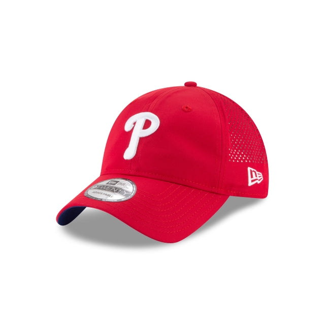 New Era Philadelphia Phillies Perforated Pivot 9TWENTY Adjustable Hat - Red