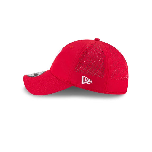 New Era Philadelphia Phillies Perforated Pivot 9TWENTY Adjustable Hat - Red