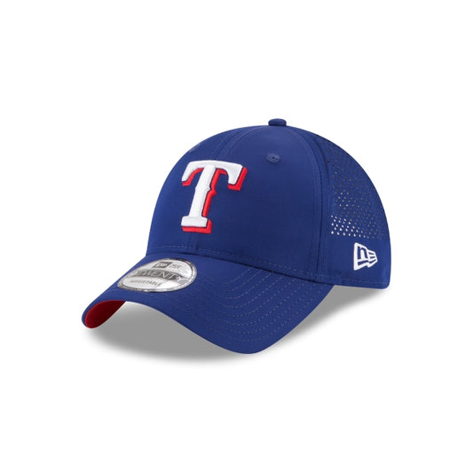 Gorra ajustable 9TWENTY Texas Rangers Perforated Pivot de New Era - Azul real