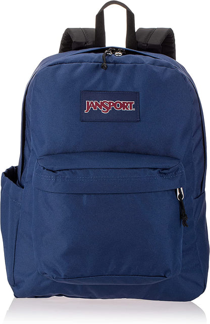 JanSport Superbreak Navy Blue School Backpack – Yocaps
