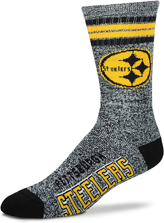FBF Got Marbled Crew Calcetines Pittsburgh Steelers Large (10-13)