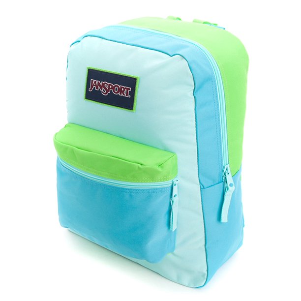 JanSport School Backpack Overexposed Blue/Aqua Dash One Size