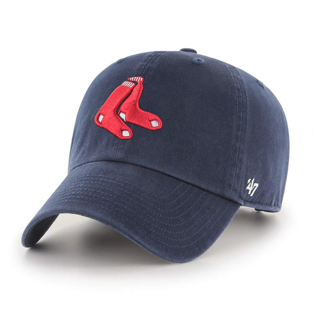 '47 MLB Boston Red Sox Navy Clean Up Adjustable Hat