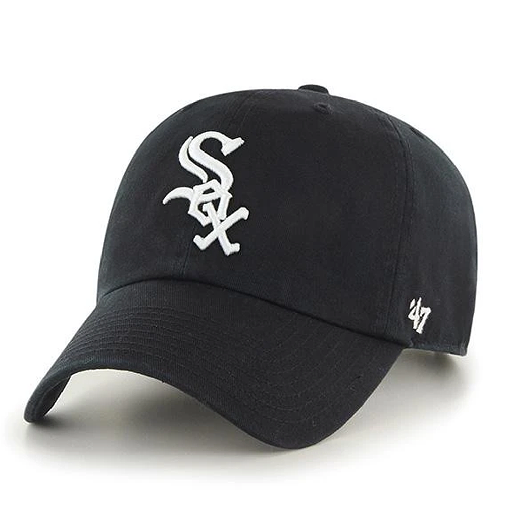 '47 MLB Chicago White Sox Black Clean up Adjustable Hat