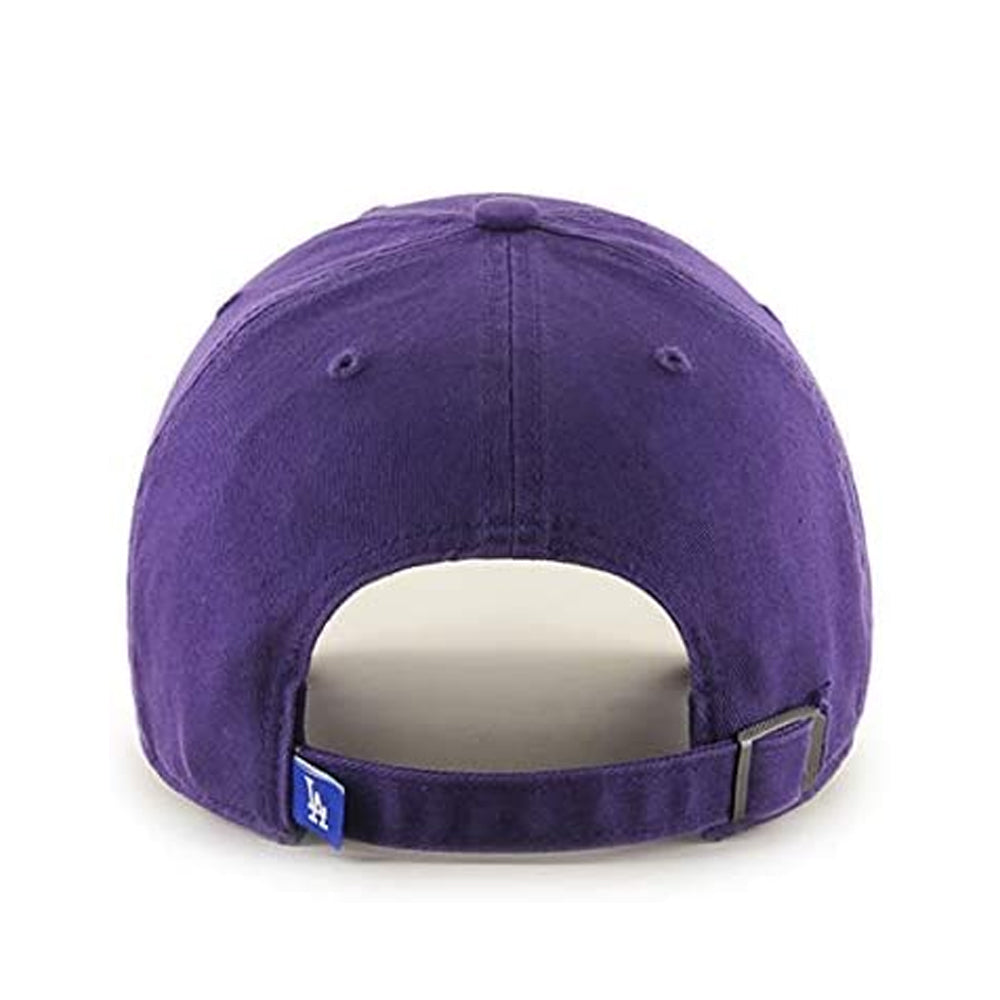 '47 MLB Los Angeles Dodgers Clean Up Adjustable Hat Purple/White