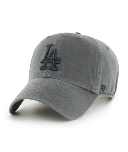 '47 MLB Los Angeles Dodgers Clean Up Adjustable Hat Charcoal