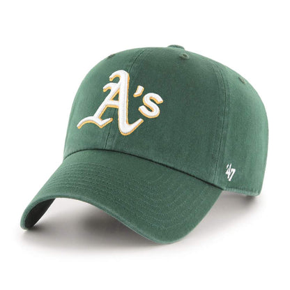 '47 Brand MLB Oakland Athletics Clean Up Adjustable Hat Green