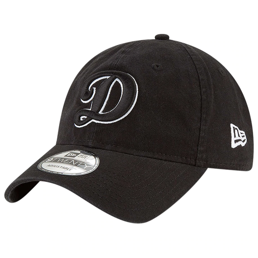 New Era Los Angeles Dodgers "D" Core Classic 9TWENTY Gorra Ajustable Negro